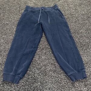 Lululemon Jogger Sweatpants Womens 12 Navy Fleece Lounge Athletic 26 Inseam